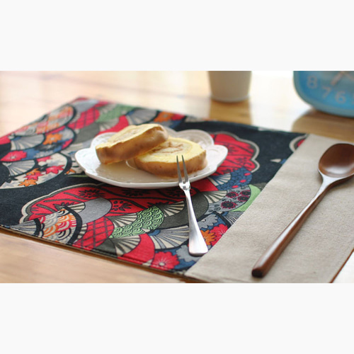 [플리마켓] 일본풍패턴 테이블매트 테이블 매트(색상랜덤)