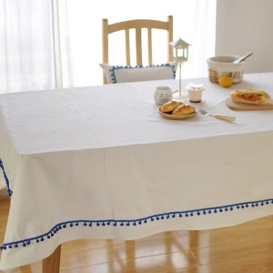 [플리마켓] 블루레이스 식탁보 테이블보