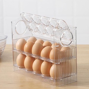 [비밀공구] 자동으로 접히는 슬림 계란 보관함 (6/5 순차배송)